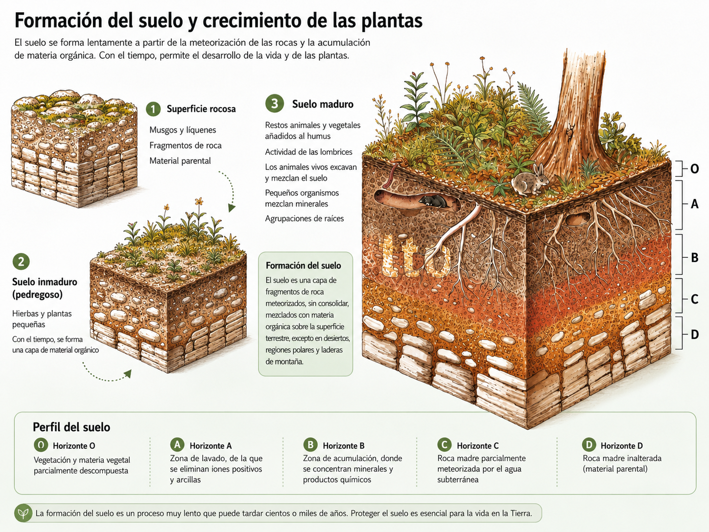 Formación y desarrollo de un suelo (edafogénesis)